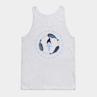 Song of the Sea - Selkie and Seals - White Version Tank Top